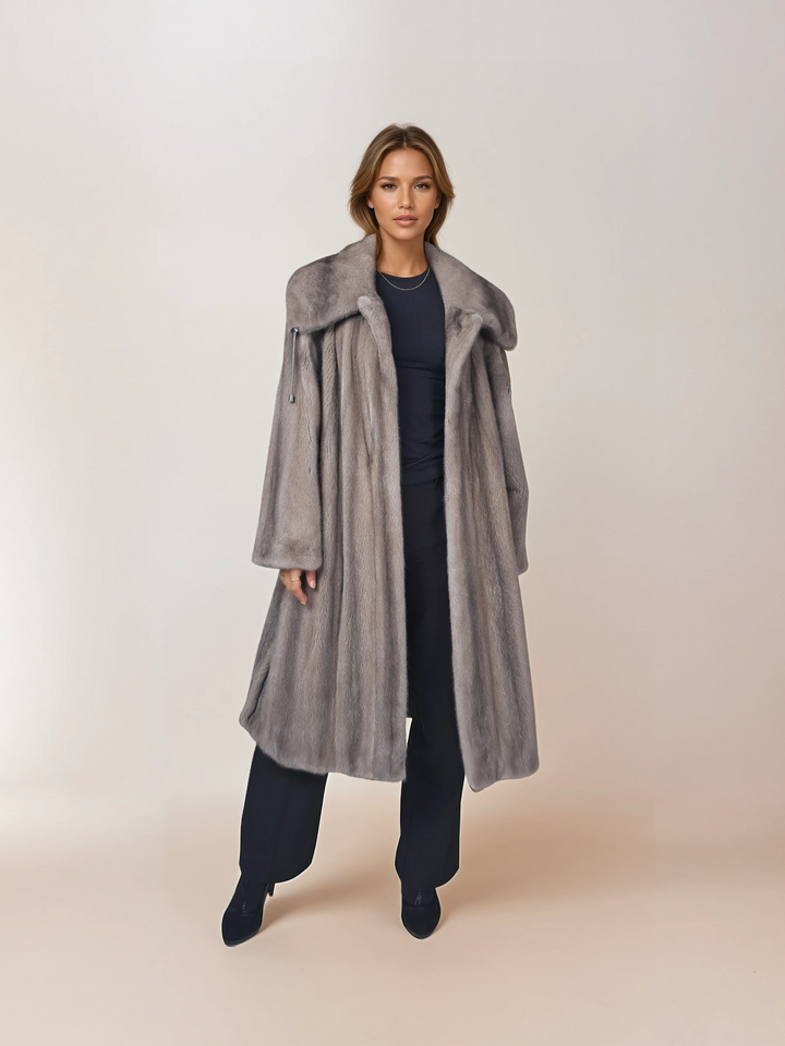 Alina, 110 cm. - Mink Let Out - Dam - Silverblå