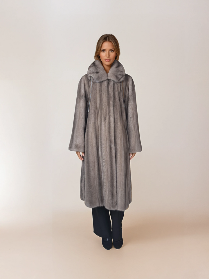 Alina, 110 cm. - Mink Let Out - Dam - Silverblå