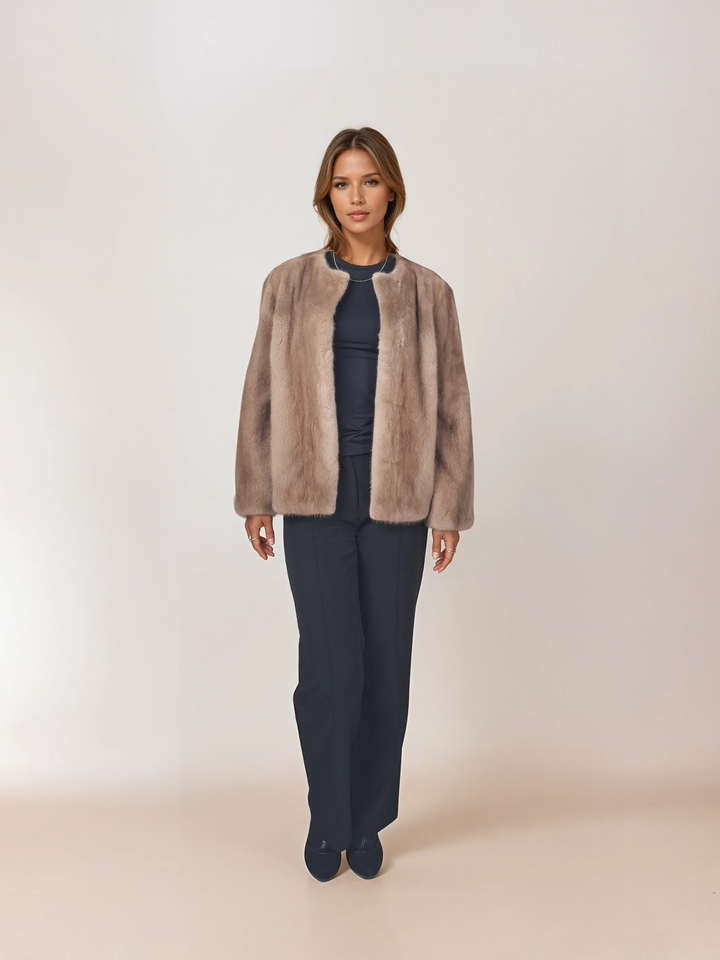 Chanel, 60 cm. - Mink - Kvinnor - Pastell