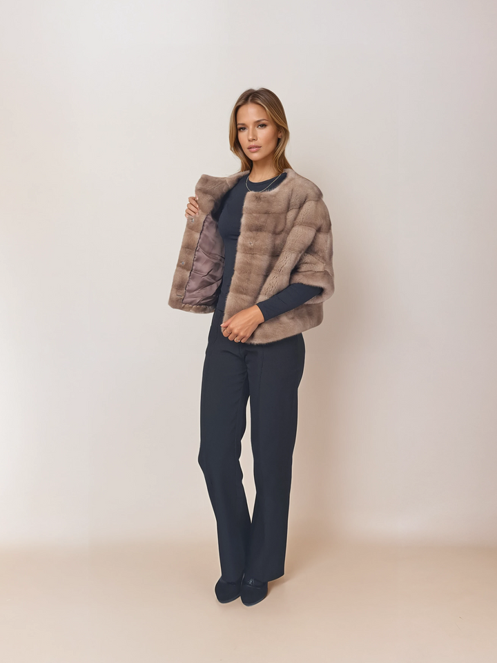 Tyll, 50 cm. - Mink - Kvinner - Pastell / Mink Pels - Levinsky - Kvinde