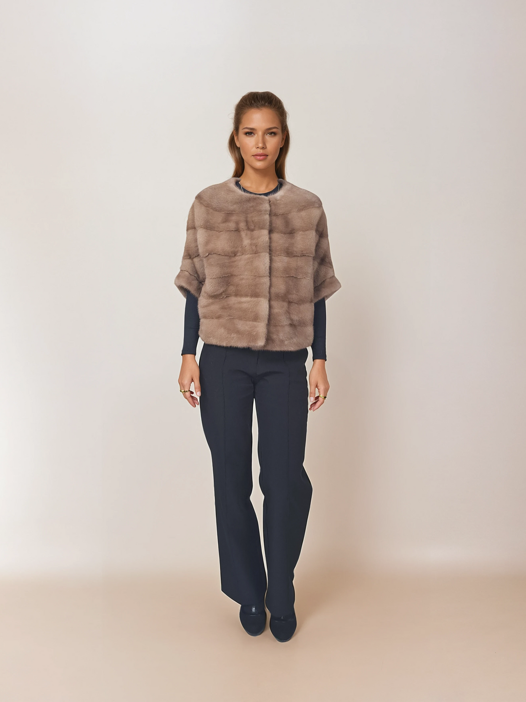 Tyll, 50 cm. - Mink - Kvinner - Pastell / Mink Pels - Levinsky - Kvinde