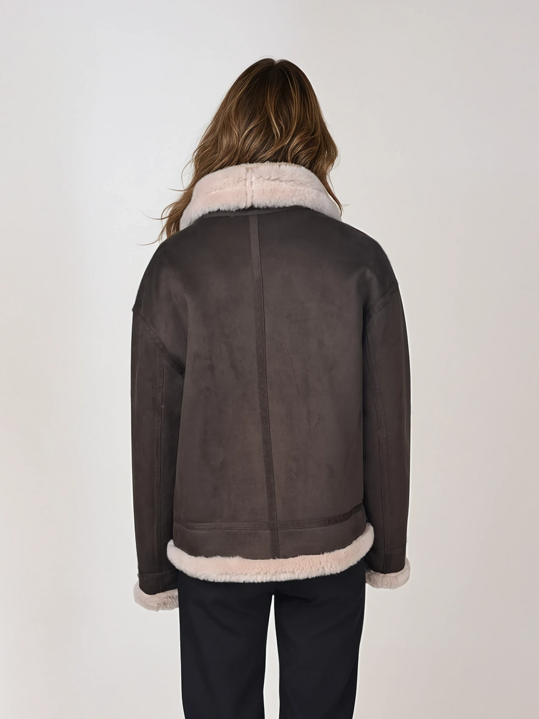 Heidi, 60 cm. - Kragen - Air Wool - Damen - Ganix Brown