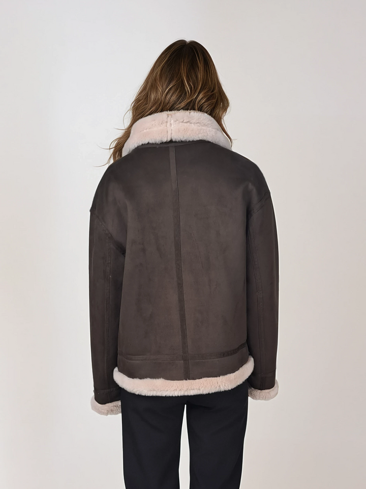 Heidi, 60 cm. - Kragen - Air Wool - Damen - Ganix Brown