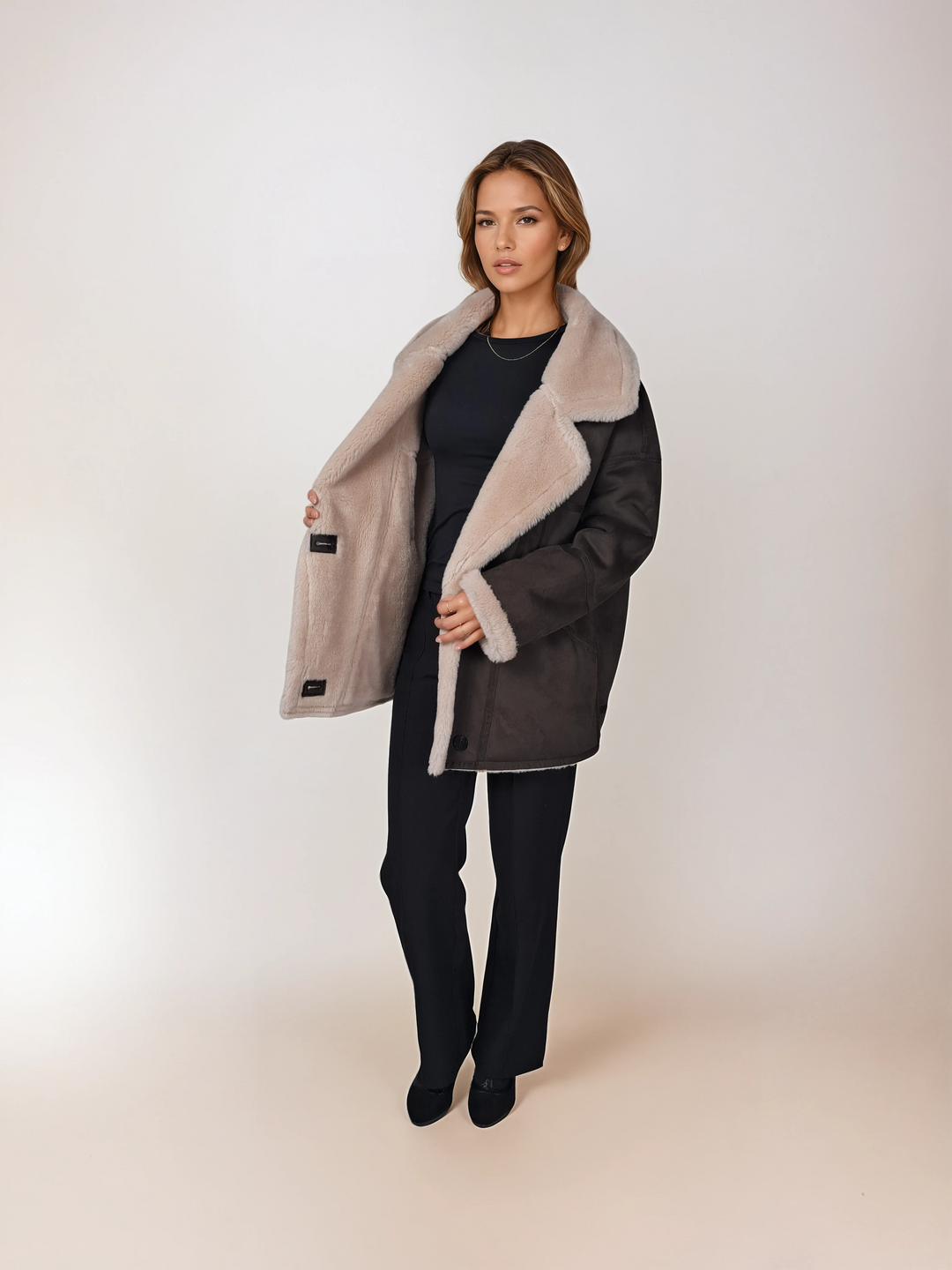 Ibi 75 cm. - Air Wool - Damer - Kastanje