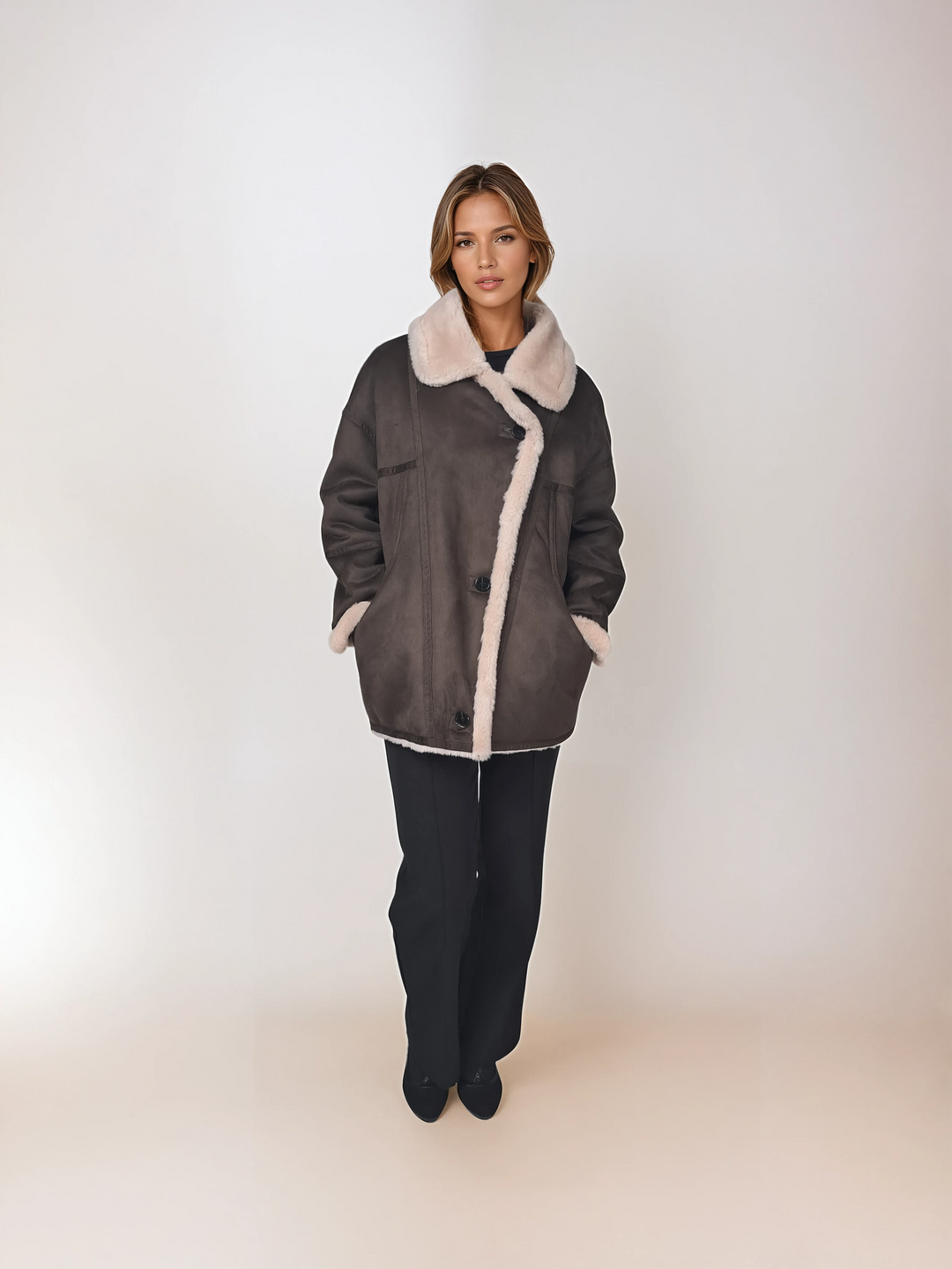 Ibi 75 cm. - Air Wool - Damer - Kastanje