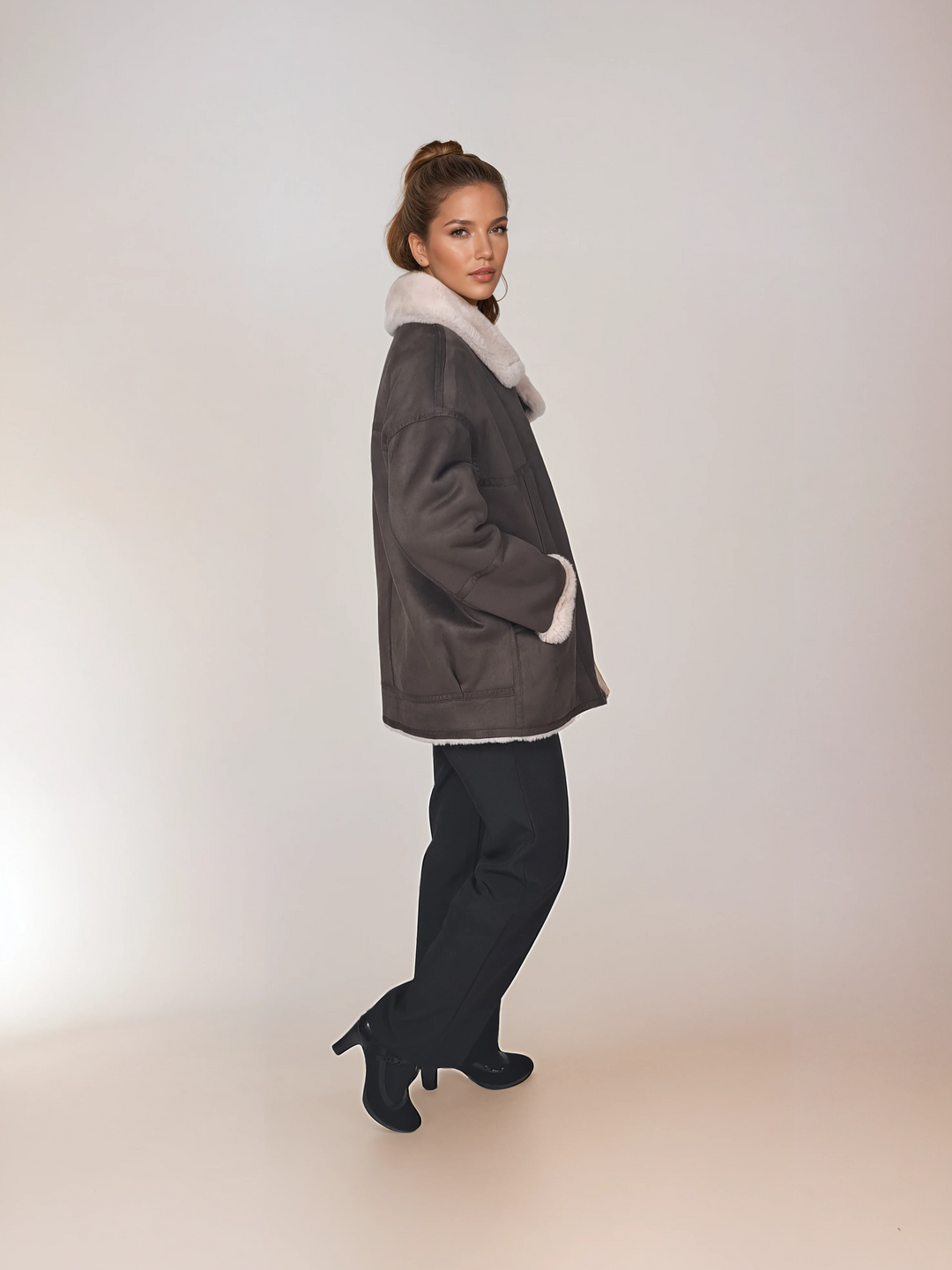 Ibi 75 cm. - Air Wool - Damer - Kastanje