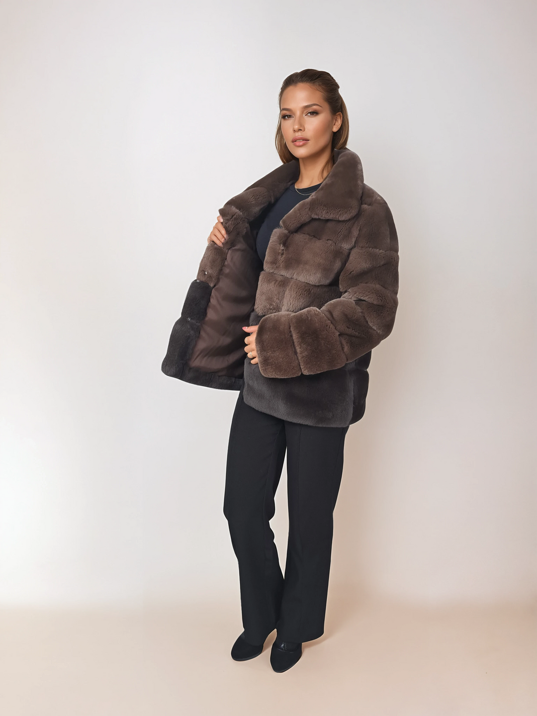 Hanon, 65 cm. - Rex - Kvinner - Pastell og sjokolade