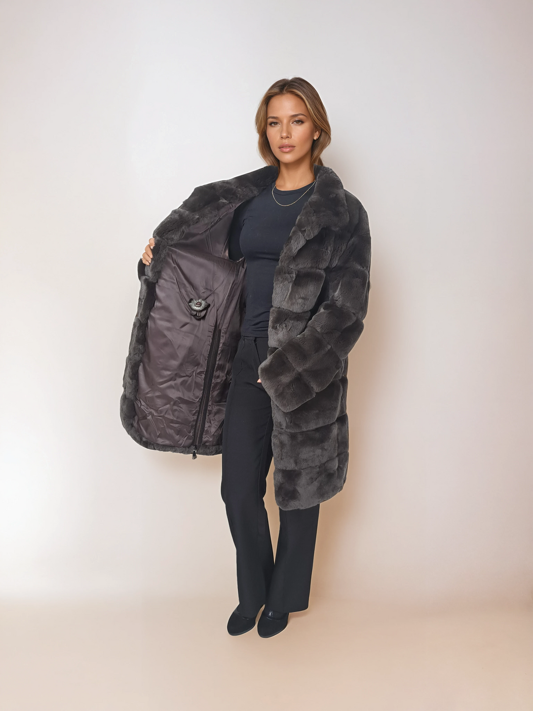 Hachan, 90 cm. - Rex - Women - Chocolate