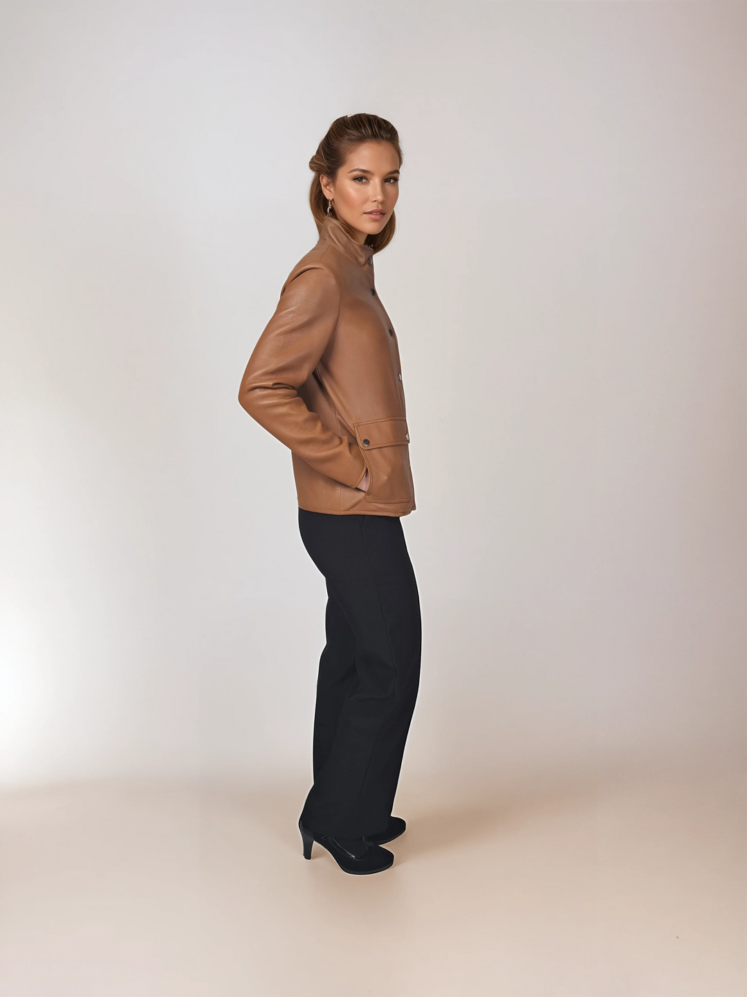 Illina, 61 cm. - Lamb Dior Leather - Kvinner - Karamell