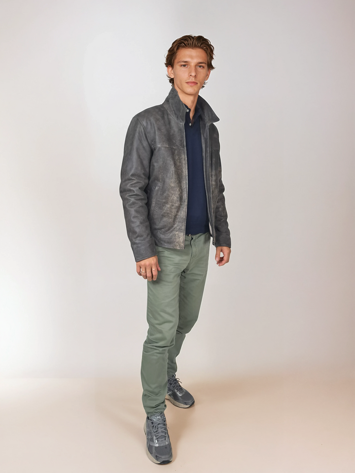 James Dean, 67 cm. - Fårelæder - Mand - Grå