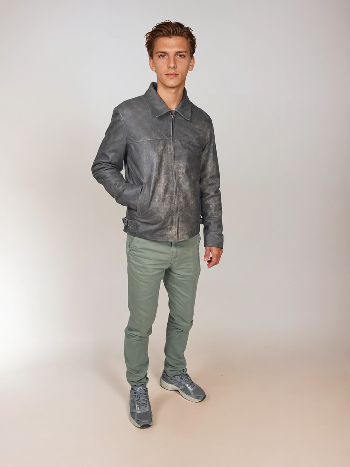 James Dean, 67 cm. - Fårelæder - Mand - Grå