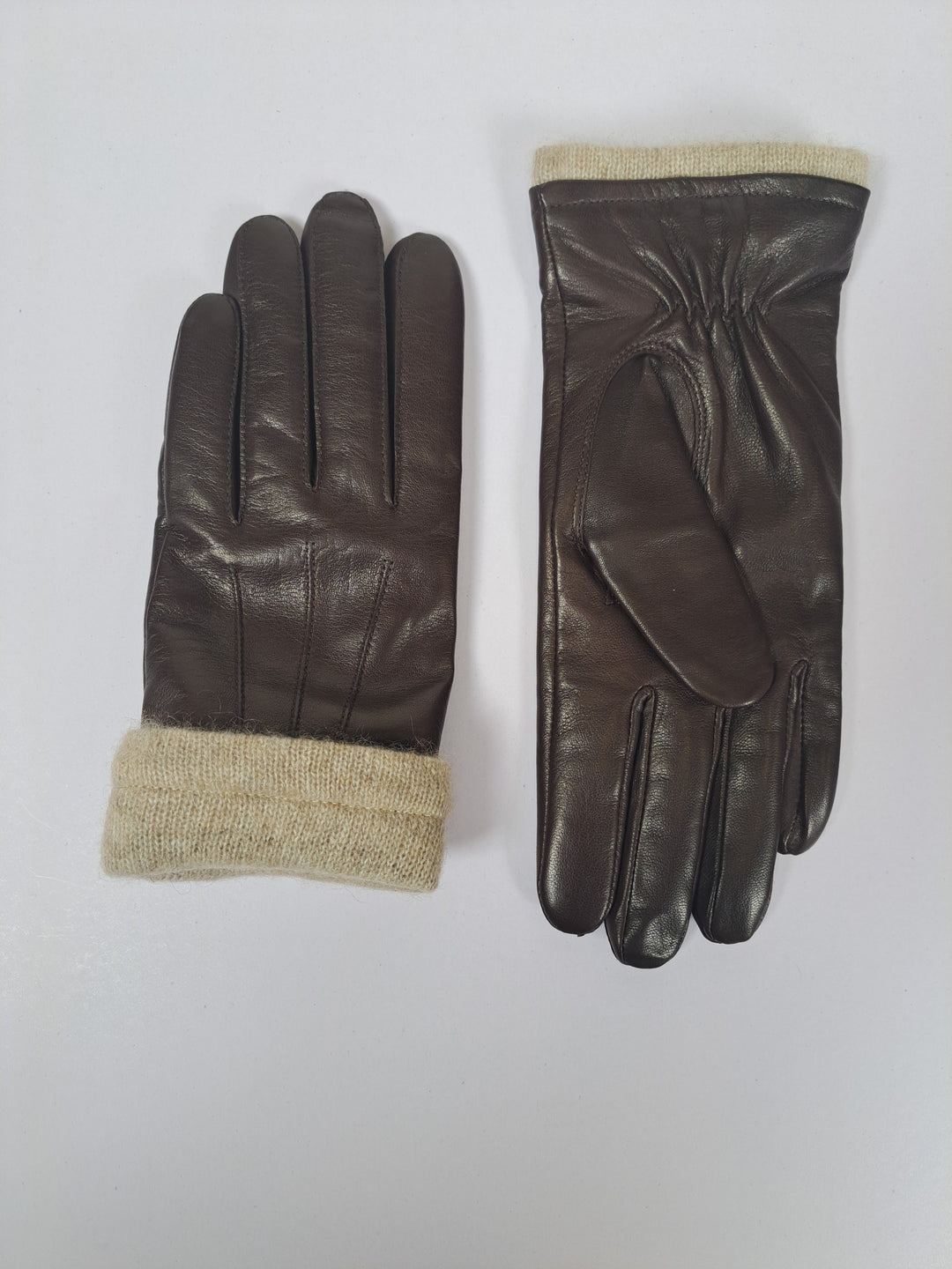 2971 Handske - Lamme Slink Læder - Tilbehør - Brun