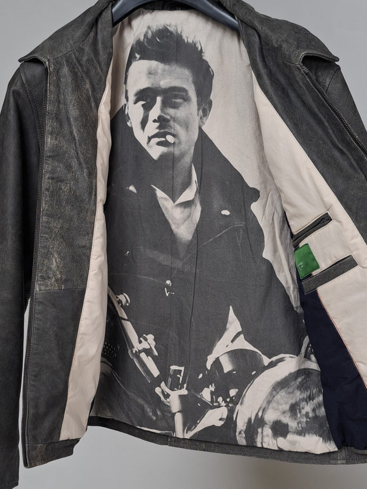 James Dean, 67 cm. - Fårelæder - Mand - Grå