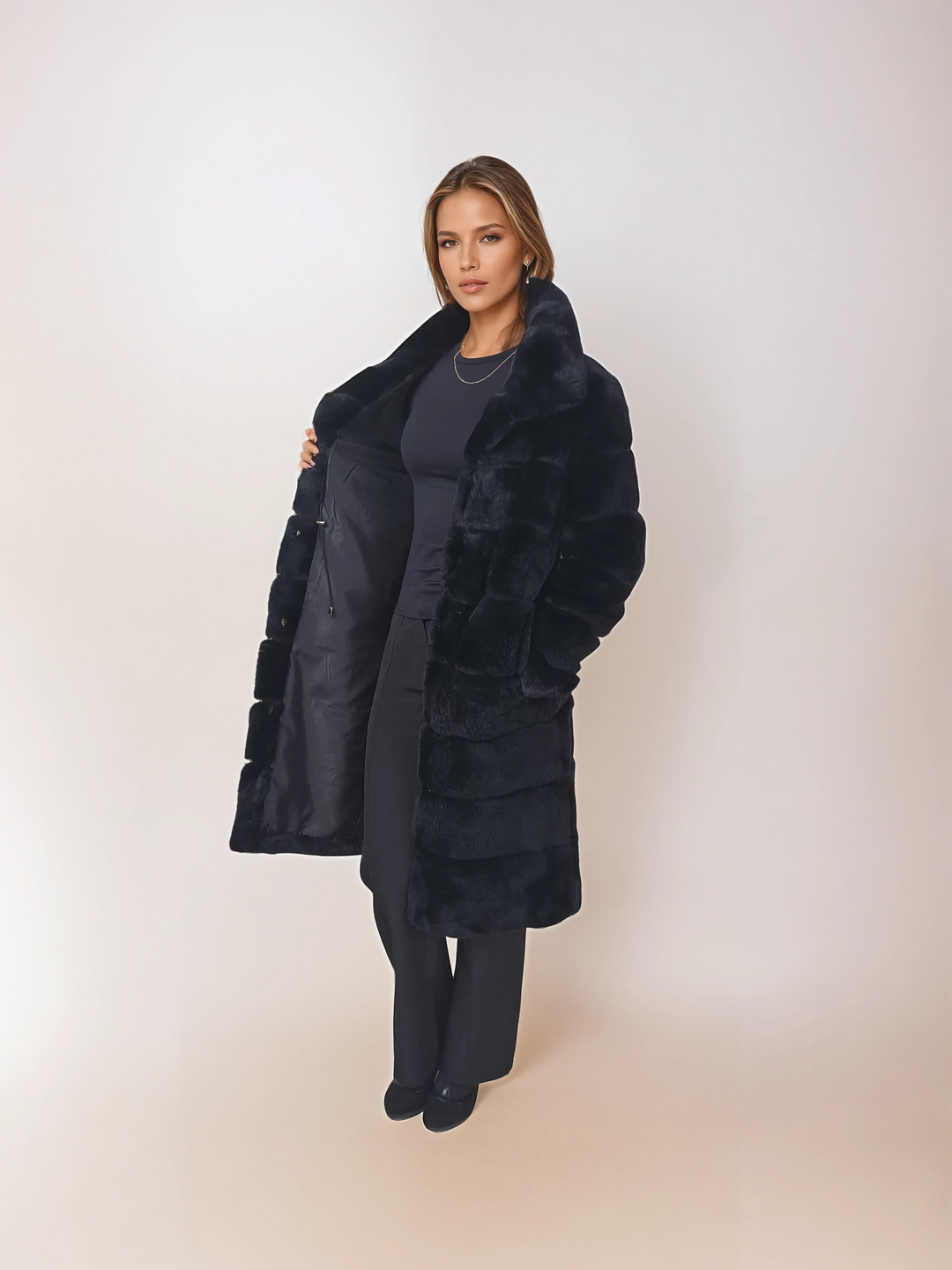 Petrovski, 100 cm. - Krave - Rex - Damer - Sort