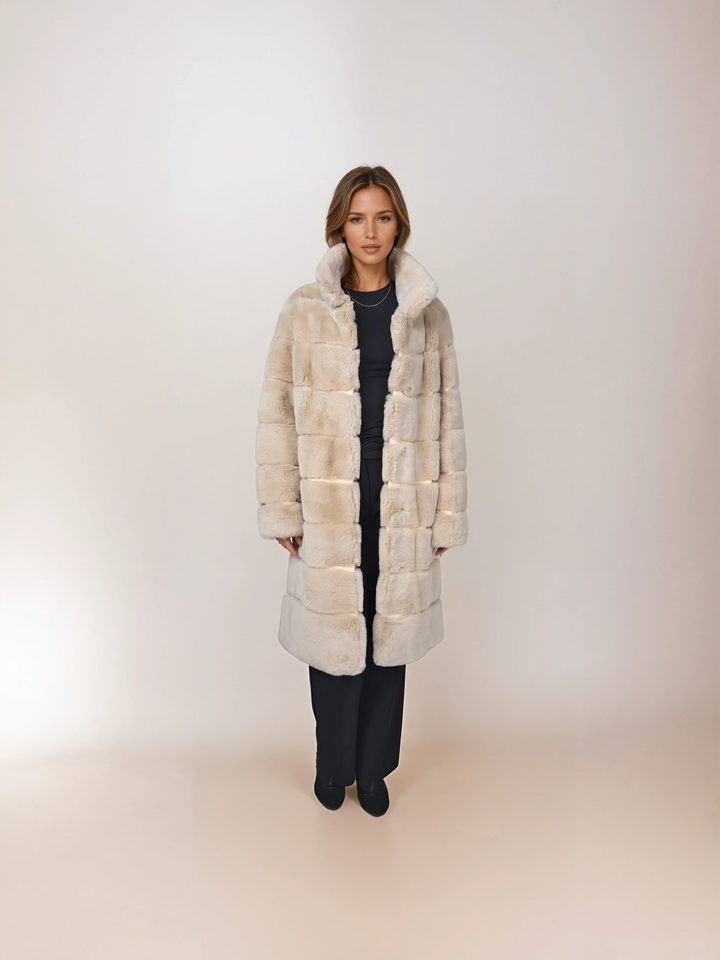 Petrovski, 100 cm. - Collar - Rex - Women - Cream