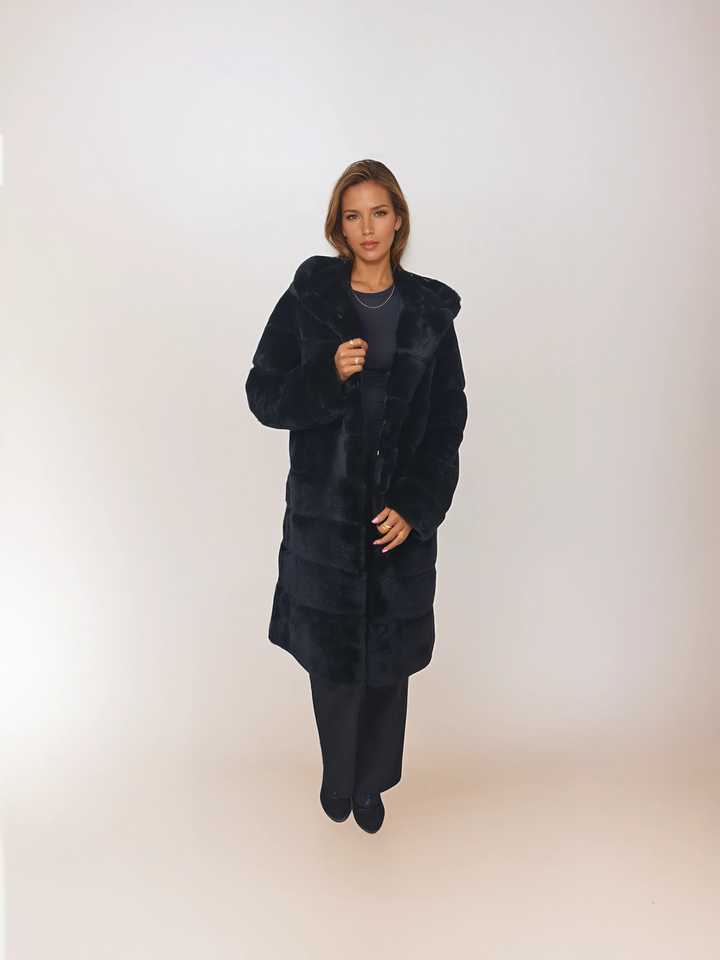 Petrovski, 100 cm. - Hætte - Rex - Damer - Sort