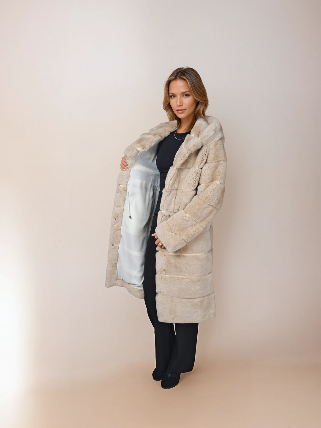 Petrovski, 100 cm. - Hood - Rex - Women - Cream