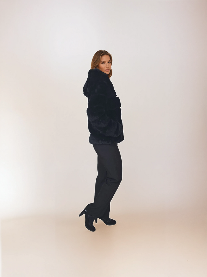 Petrovski, 60 cm. - Kapuze - Rex - Damen - Schwarz