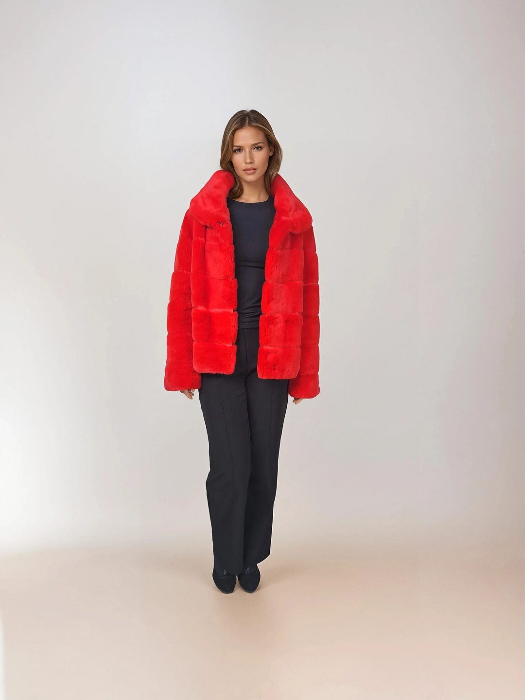 Petrovski, 60 cm. - Krage - Rex - Dam - Röd