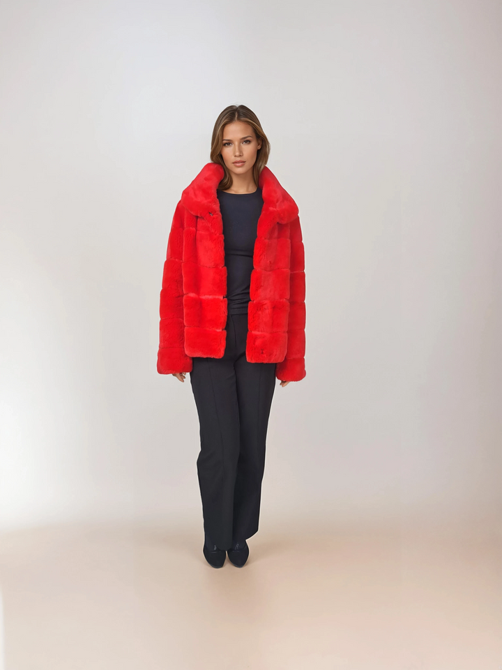 Petrovski, 60 cm. - Krage - Rex - Dam - Röd