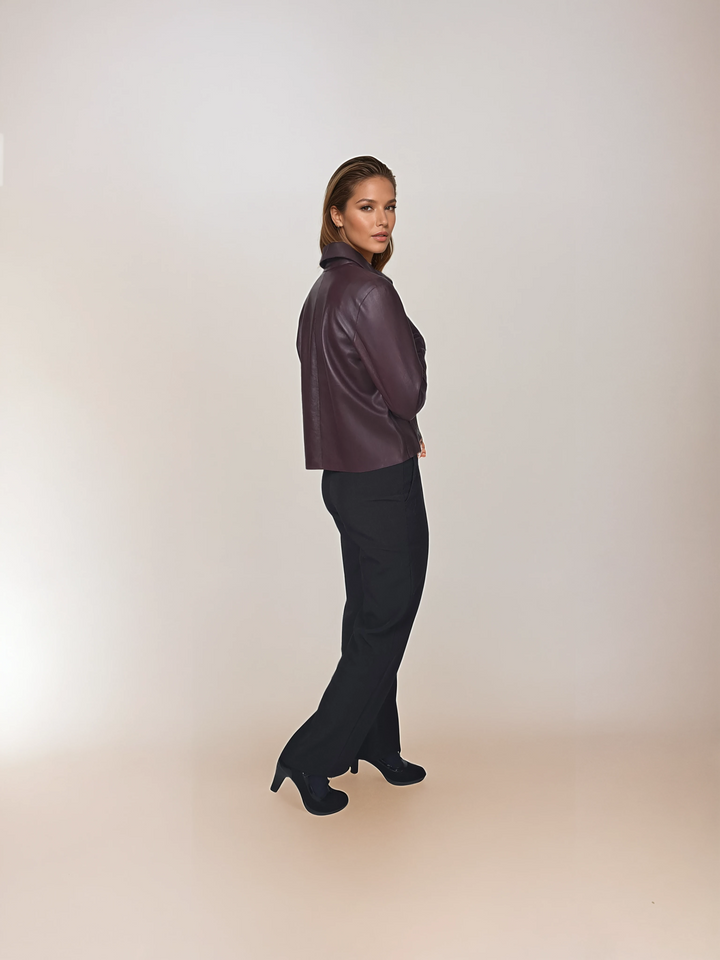 Cana, 52 cm. - Lamb Dior Bonded Leather-Women - Bordeaux