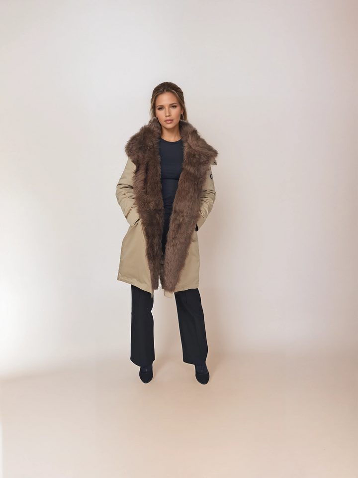 Ivana, 97 cm. - Textil - Damen - Off White