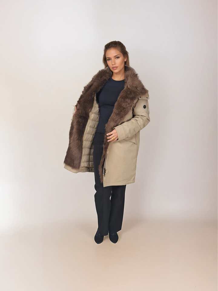 Ivana, 97 cm. - Textil - Damen - Off White