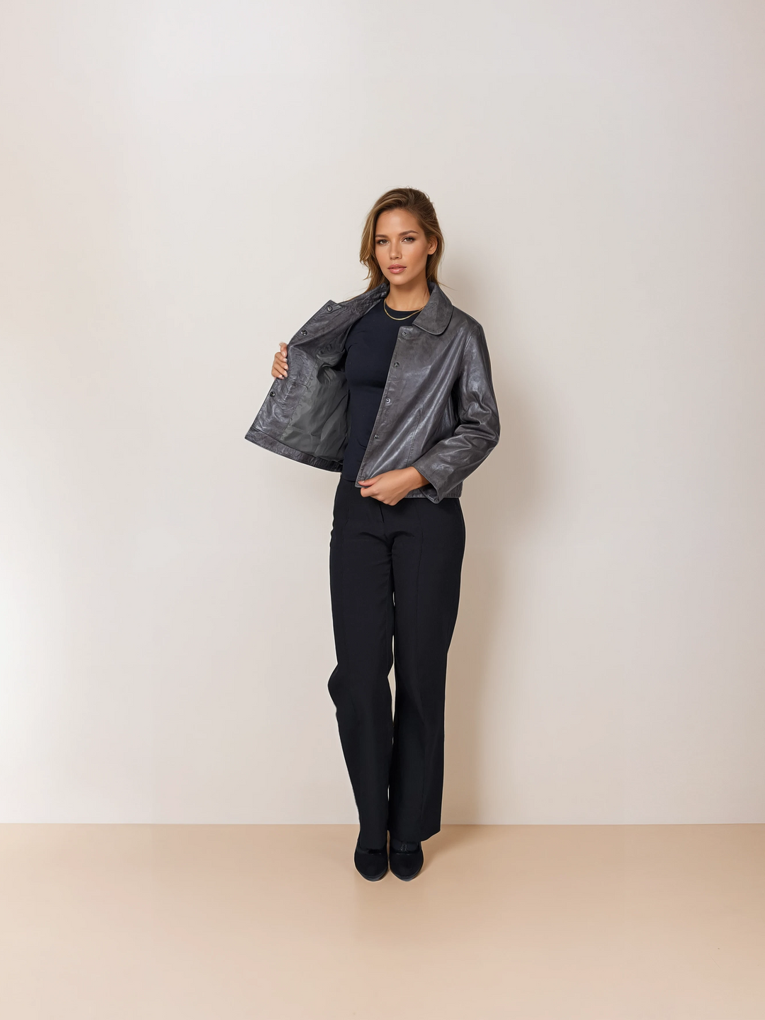 Marley, 53 cm. - Krave - Lamme Luxur Læder - Damer - Grå