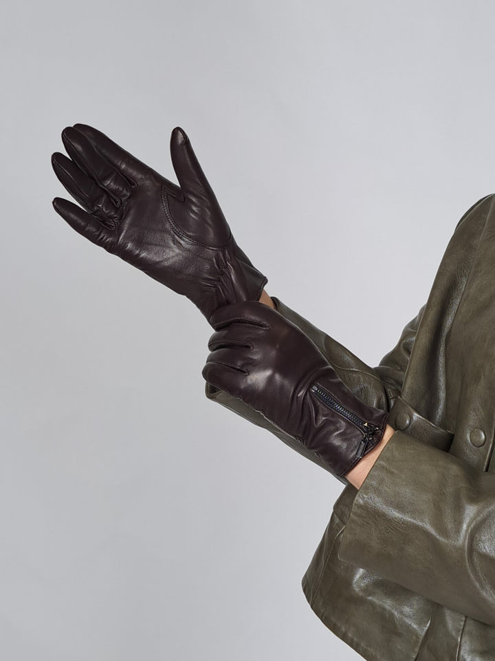 2687-2 Handske - Lamb -slinklæder -accesories - brun