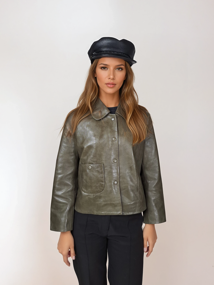 602-5256/08 Hat - Leather - Accesories - Black