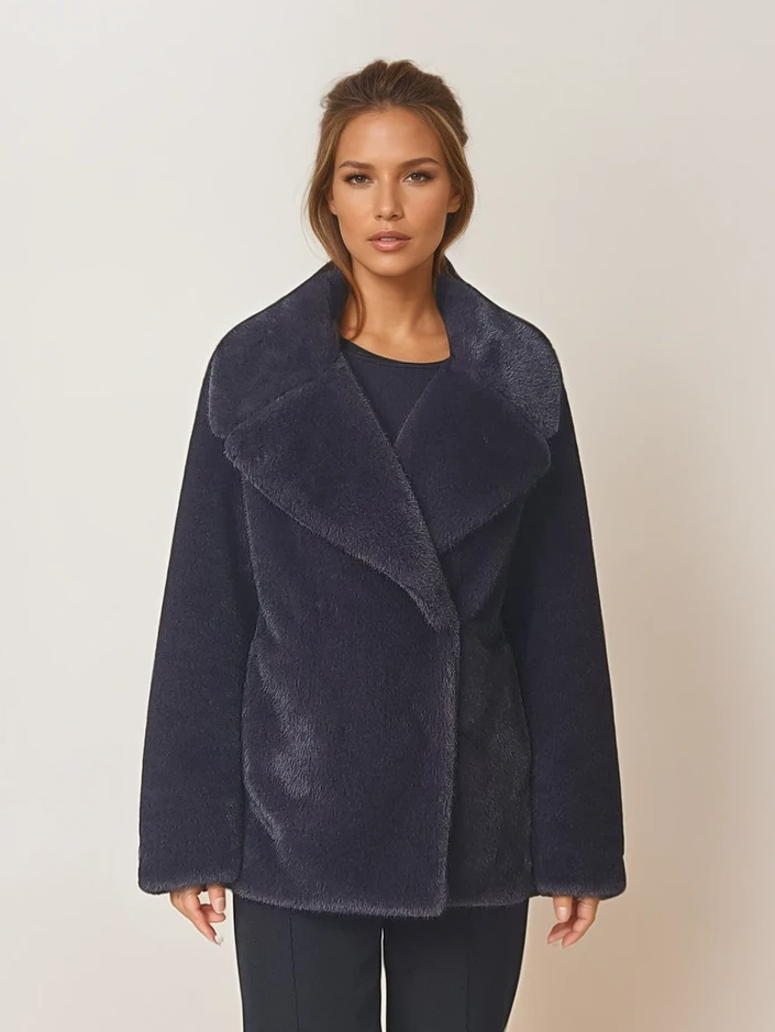 Jordana, 70 cm. - 100% Faux Fur - Women - Purple