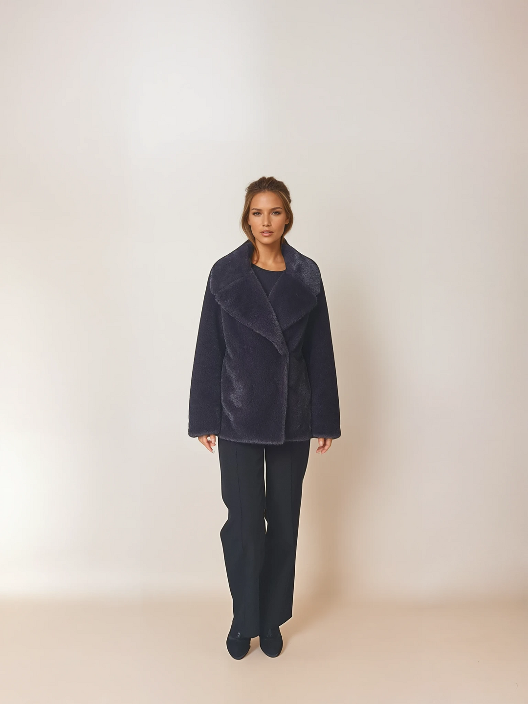 Jordana, 70 cm. - 100% Faux Fur - Women - Purple