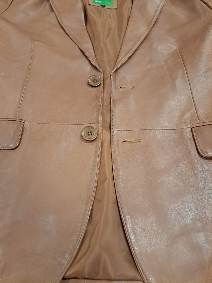 Rafel Blazer – Lamm-Malli-Leder – Herren – Dunkelbraun