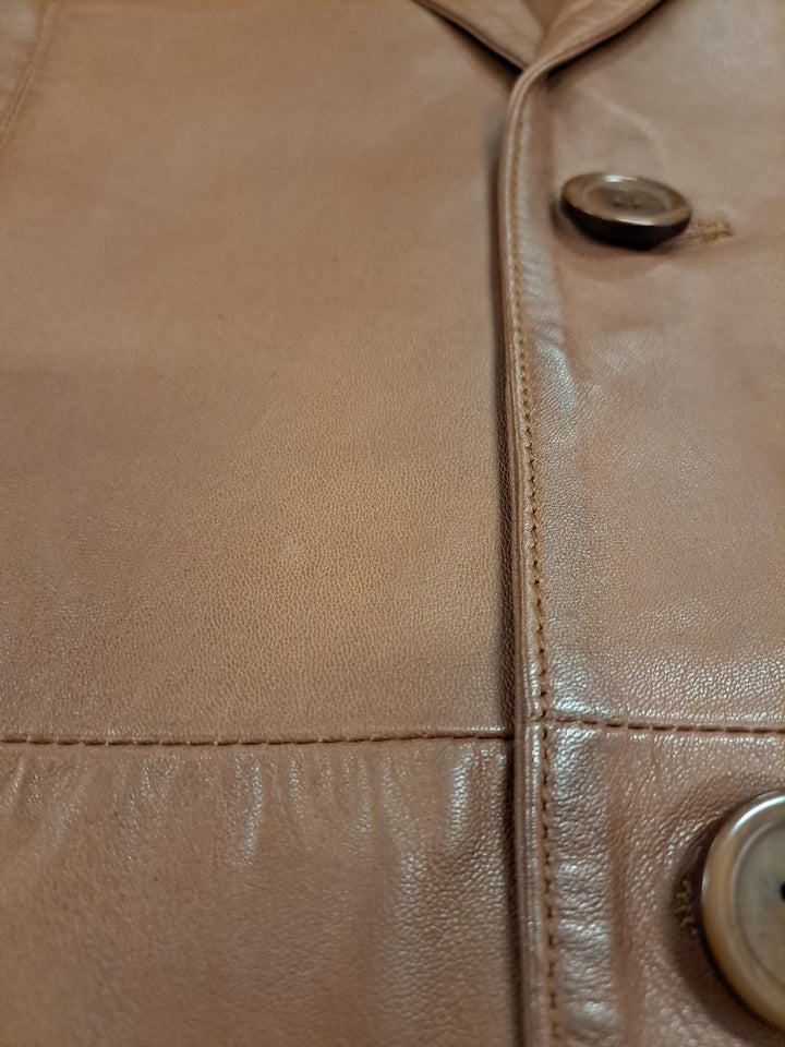 Rafel Blazer – Lamm-Malli-Leder – Herren – Dunkelbraun