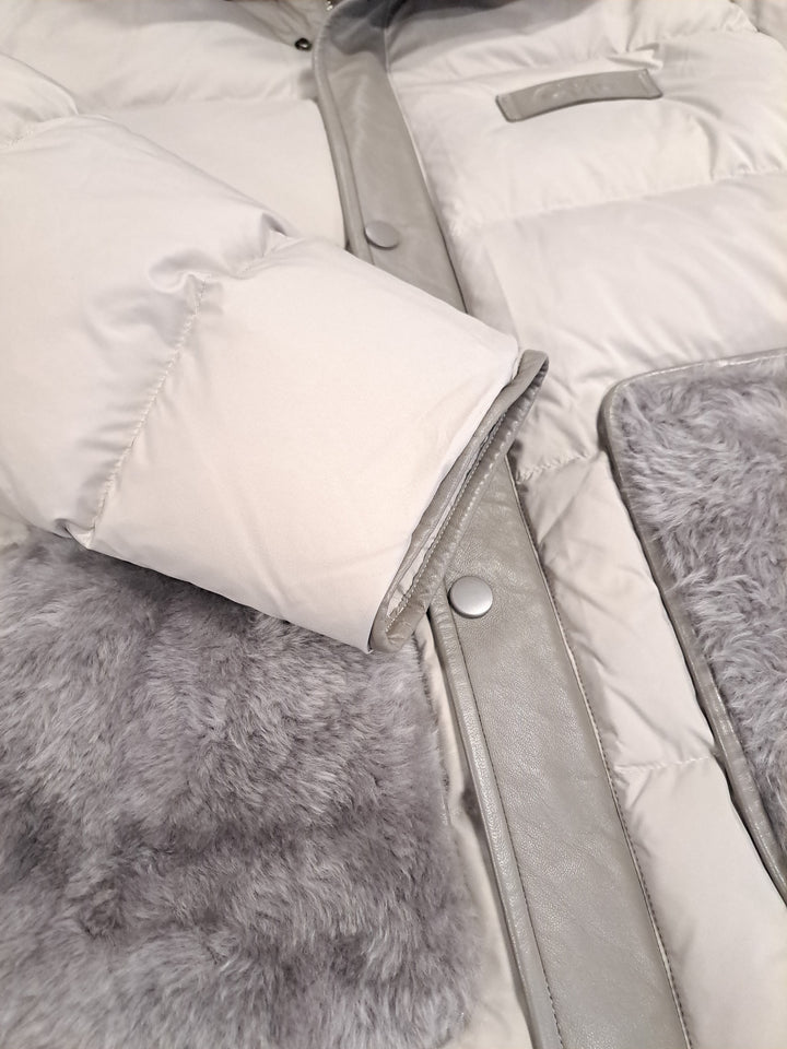 Jovina, 68 cm. - Down - Women - Grey