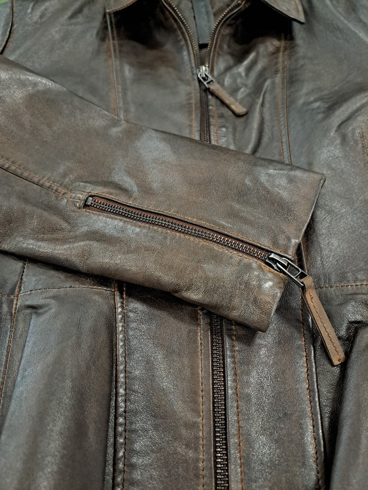 Camilla, 65 cm. - Lamb Leather - Women - Royal Brown