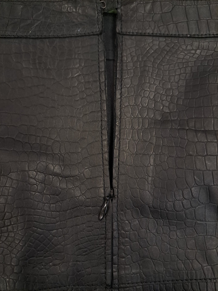 Debora Skirt - Lamb Leather - Women - Black