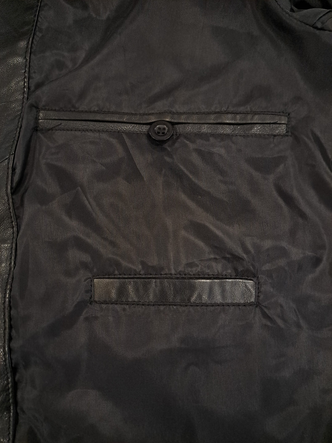 Herre 3535, 68 cm. - Lammeskinn - Man - Svart