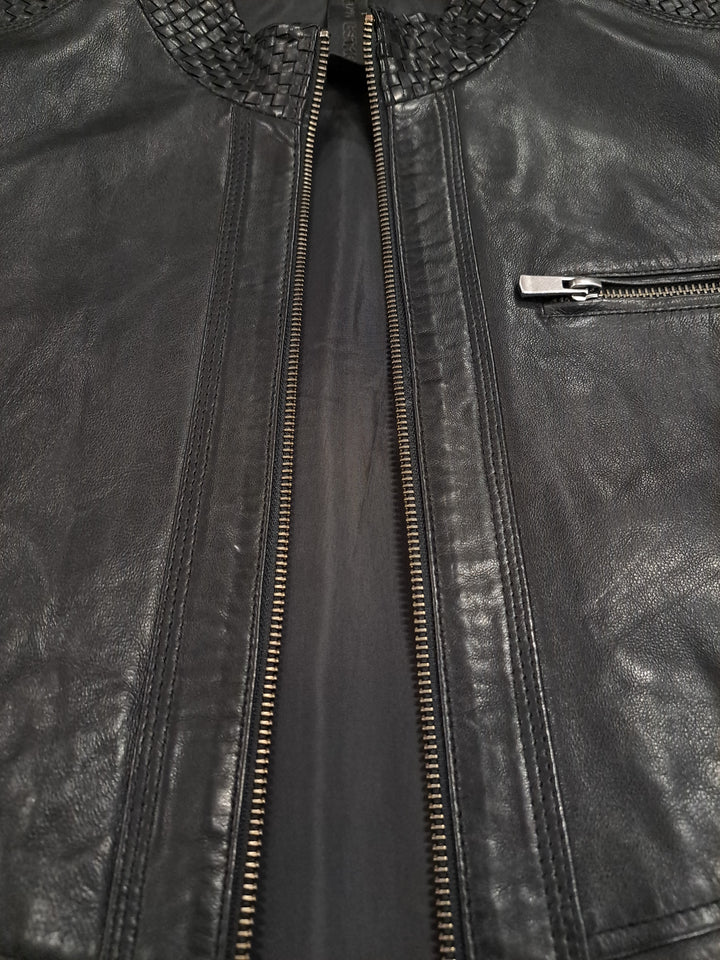 Herre 3535, 68 cm. - Lammeskinn - Man - Svart