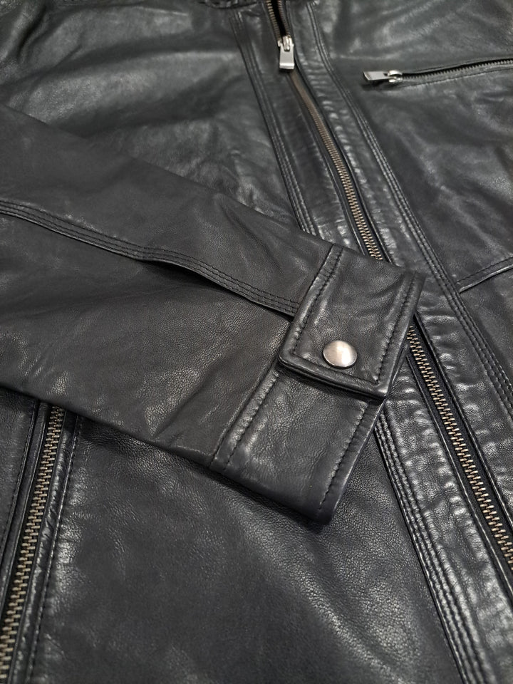 Herre 3535, 68 cm. - Lammeskinn - Man - Svart