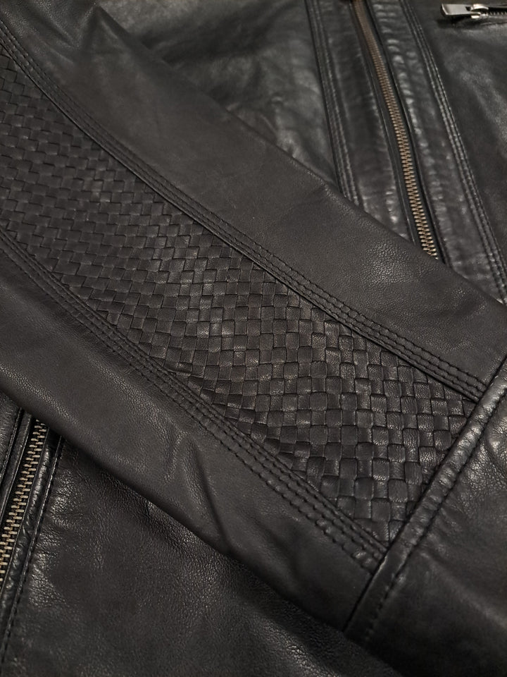 Herre 3535, 68 cm. - Lammeskinn - Man - Svart