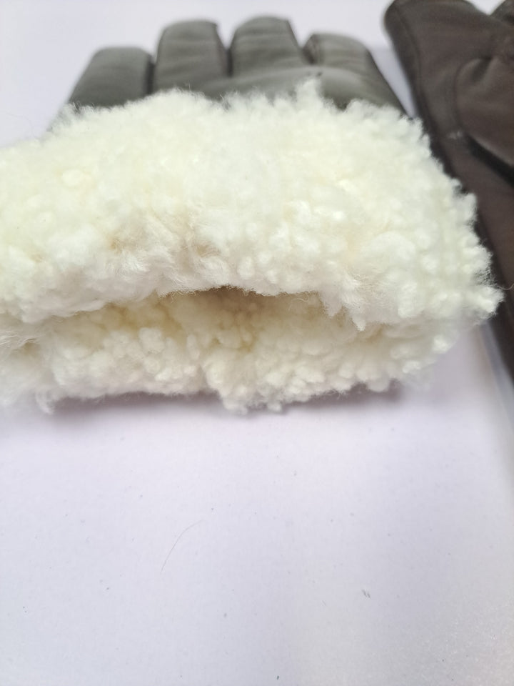 123-M Handschuhe - Schafsleder - Zubehör - Braun