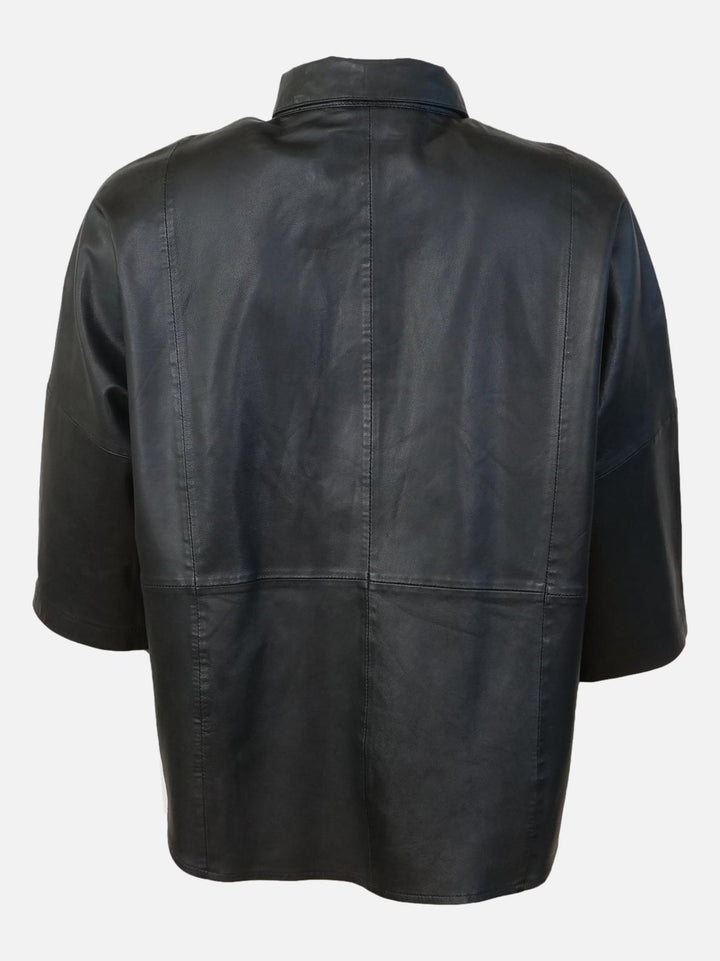 PS -26 -skjorte - Lamlæder - Kvinder - Sort