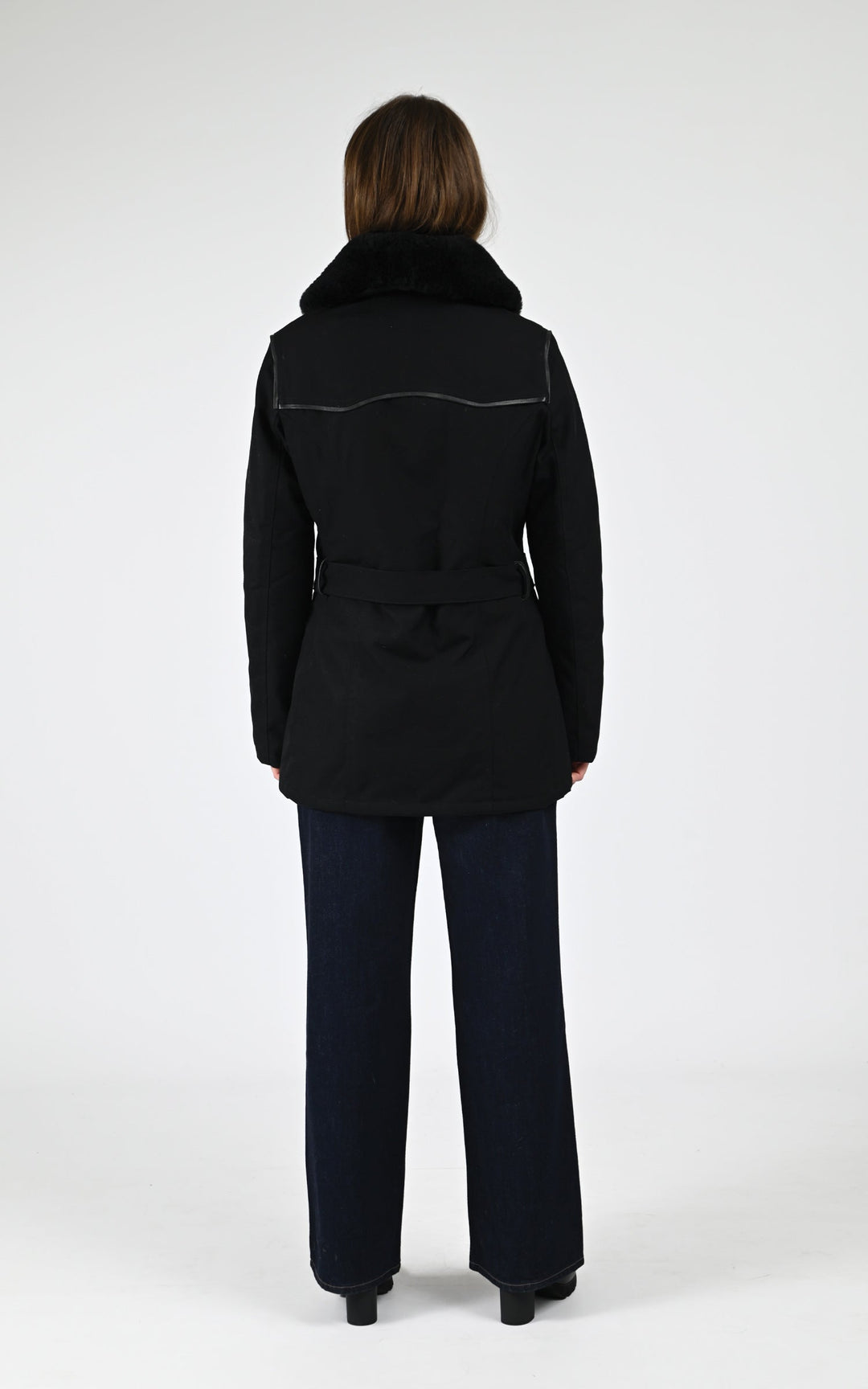 Authentic Black Canvas Canadian Jacket - Women