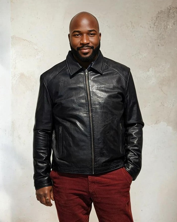 Ivar, 65 cm. - Lammepolsk nappalæder -Mand - Sort