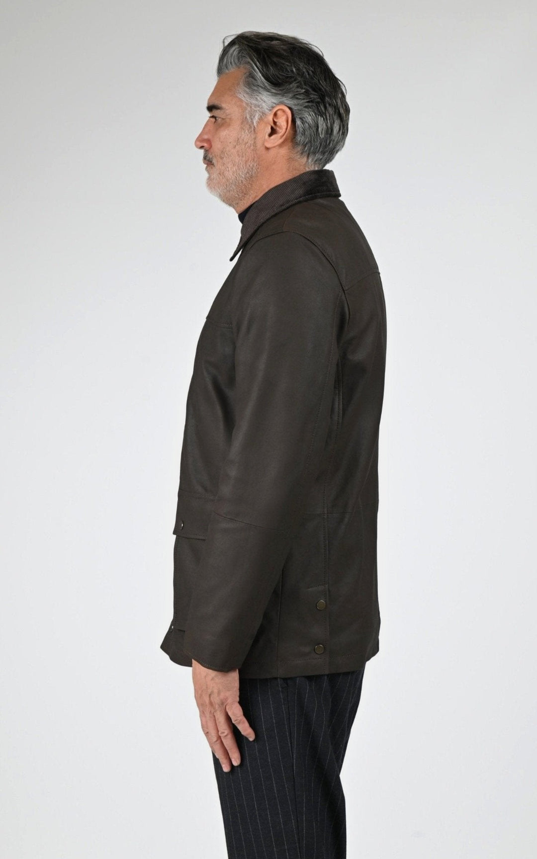Veste Daim Homme Oakwood, modèle Jack 65079 de couleur brown 502