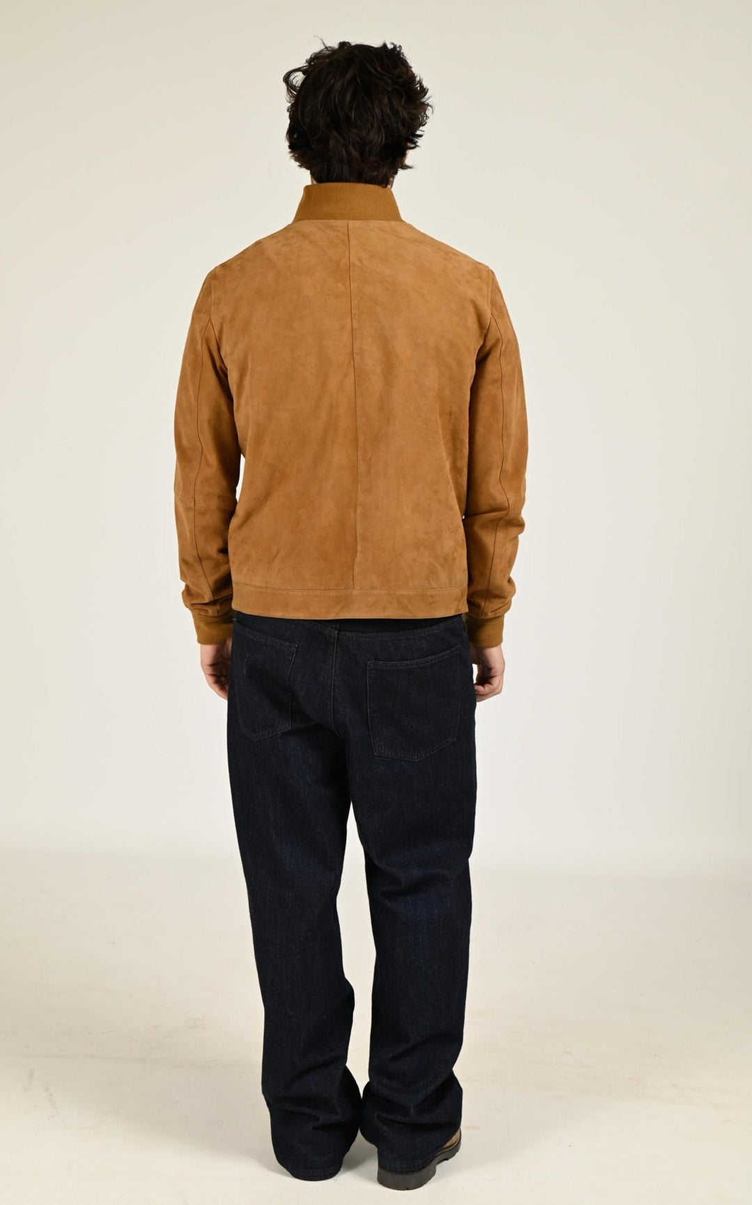 Ziggy Cognac Suede Jacket - Men