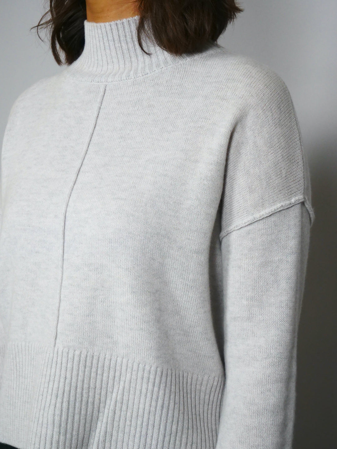 SY-23080 Sweater - 100% Wool - Woman - Light Grey