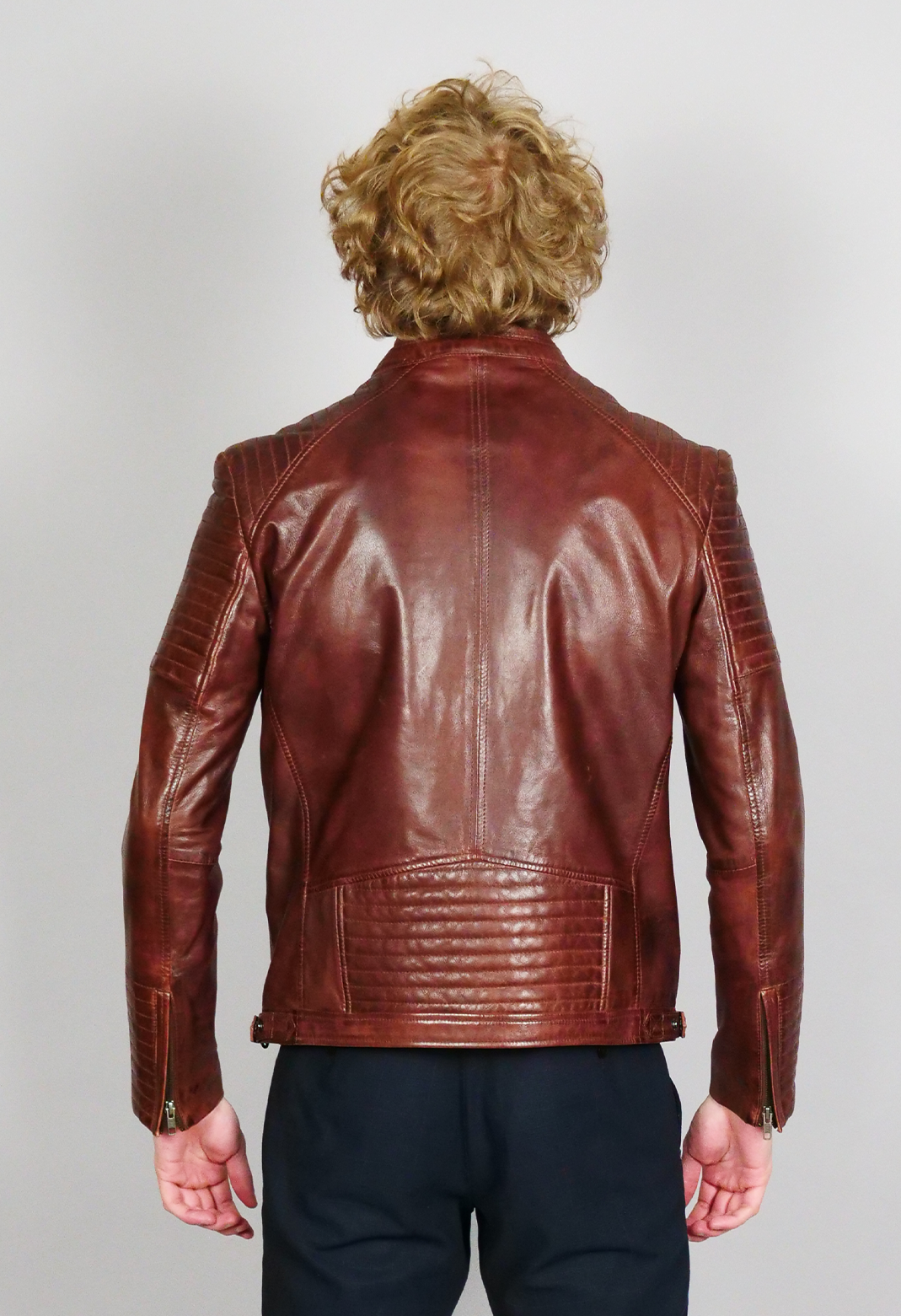 Scooter - Polish Nappa Leatherjacket - Men - Copper Brown