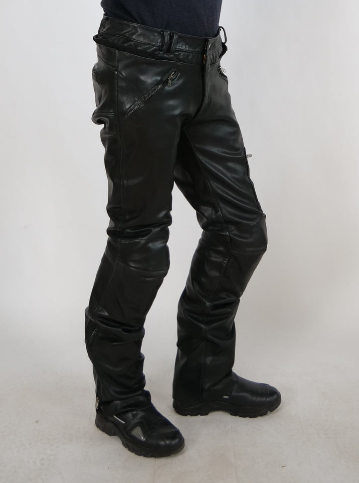 GMCP M-004 Herre Motorcykel bukser i Gede skind - Sort